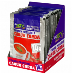 Big Joy Proteinli Çabuk Çorba 30 Gr 12 Adet
