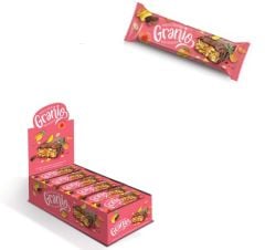 GRANIO Çikolatalı Yulaflı Tropikal Meyveli Bar 24 x 40 Gr