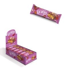 GRANIO Çikolatalı Bademli & Hurmalı Bar 24 x 40 Gr