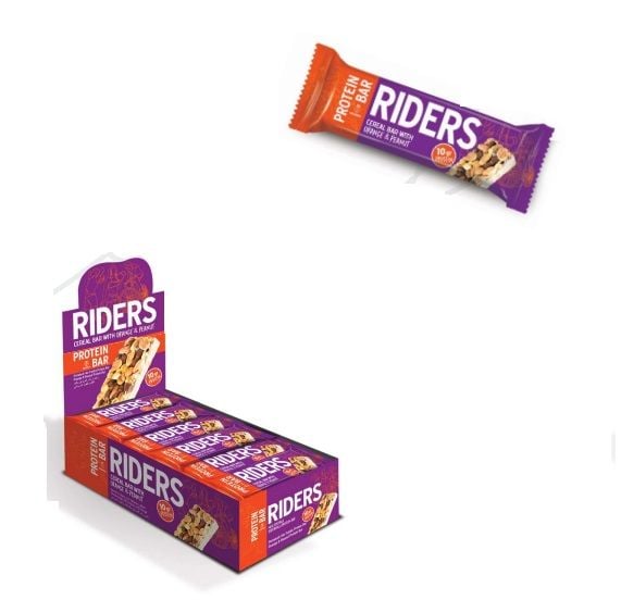 GRANIO Rıders Yer Fıstıklı Portakallı Protein Bar 24 x 40 Gr