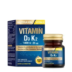 NUTAXİN VİTAMİN D3 K2 120 TABLET