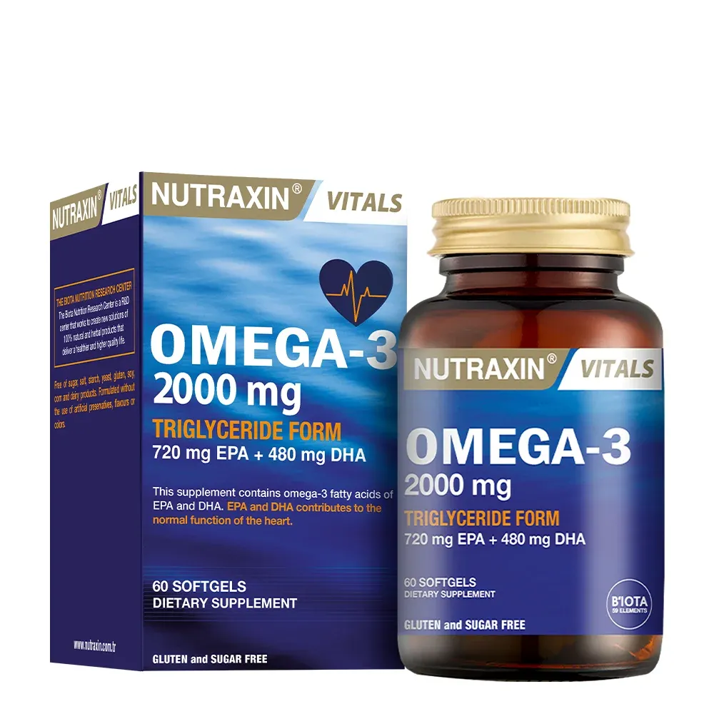NUTRAXİN OMEGA 3 2000 Mg 60 KAPSÜL