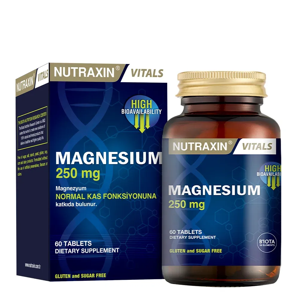 NUTRAXİN MAGNESİUM 250 MG 60 TABLET
