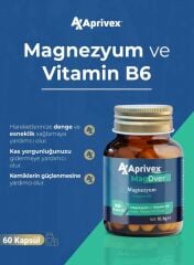 APRİVEX MAGOVER MAGNEZYUM + B6 60 TABLET