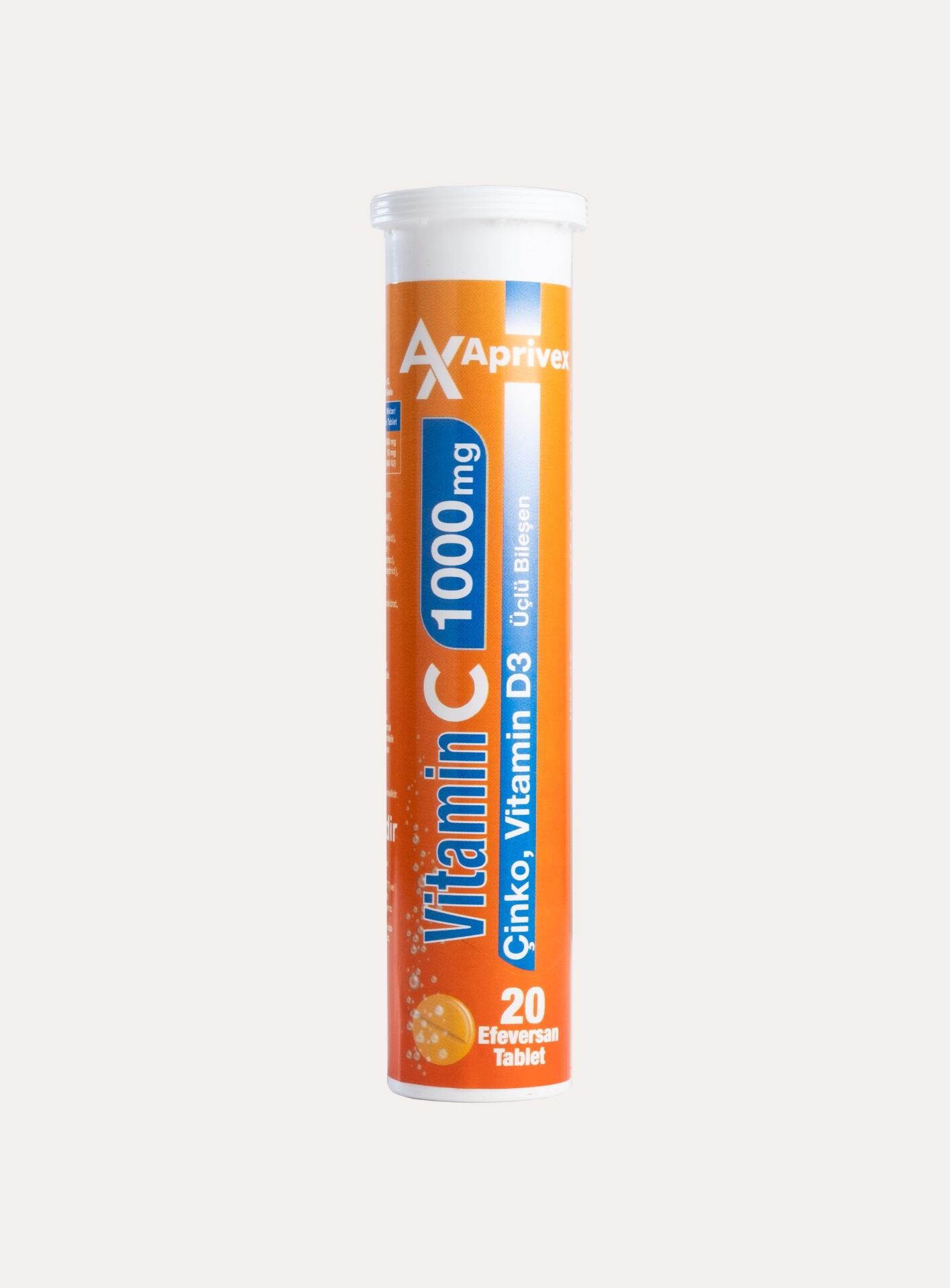 APRİVEX C VİTAMİNİ + ÇİNKO 1000 MG 20 EFERVESAN TABLET