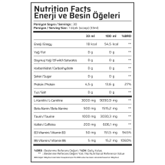 MUSCLE FOOD L-CARNİTİNE CARNİBURN 1000 ML ŞEFTALİ MANGO