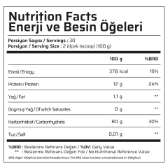 MUSCLE FOOD DARK MASS 3000 GR ÇİKOLATA FINDIK