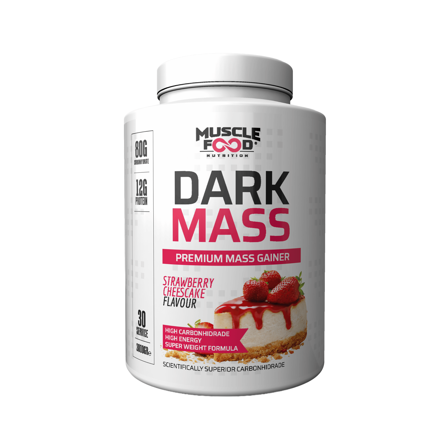 MUSCLE FOOD DARK MASS 3000 GR ÇİLEK CHEESCAKE